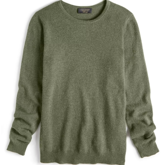 Charter Club Crewneck Women's 100% Cashmere Green Sweater Size Small - Picture 8 of 11